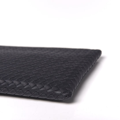 Bottega Veneta Nappa Intrecciato Large Flat Zip Biletto Pouch Black 8 of 8