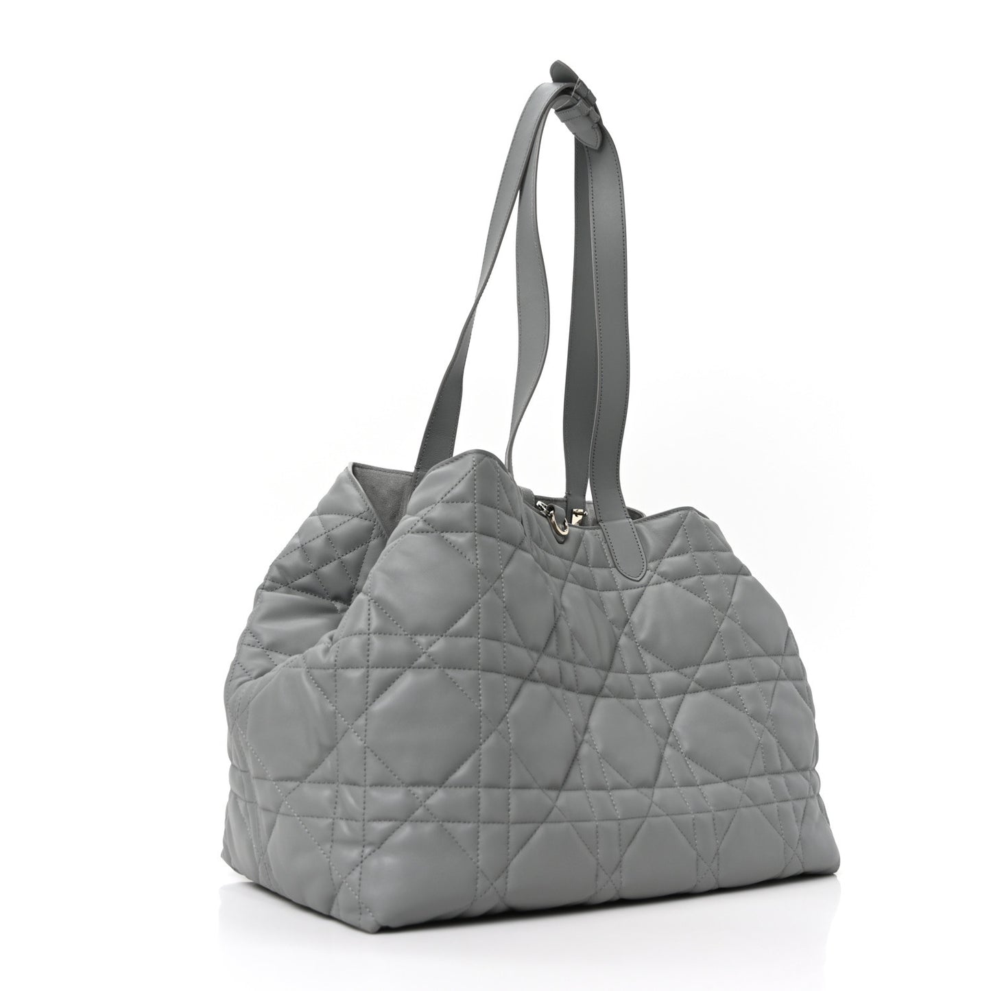 Calfskin Macrocannage Large Toujours Grey