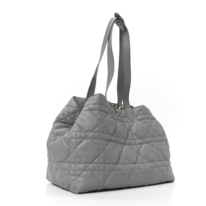 Christian Dior Calfskin Macrocannage Large Toujours Grey 4 of 12