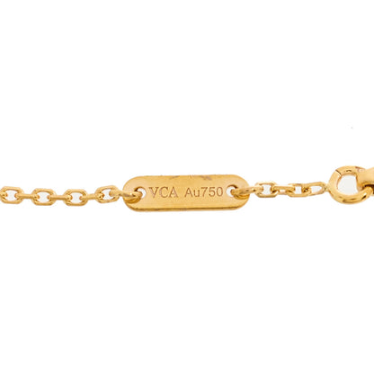 Van Cleef & Arpels 18K Rose Gold Carnelian Sweet Alhambra Bracelet 3 of 4