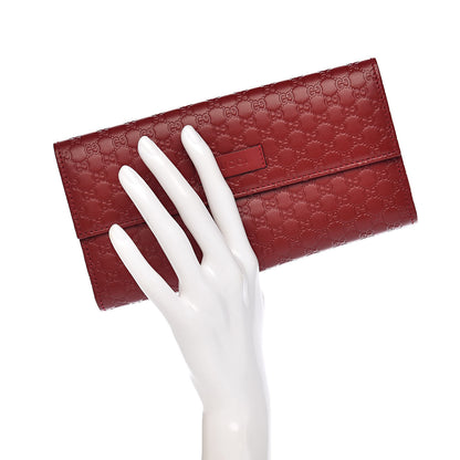 Gucci Microguccissima Continental Flap Wallet Red 2 of 8