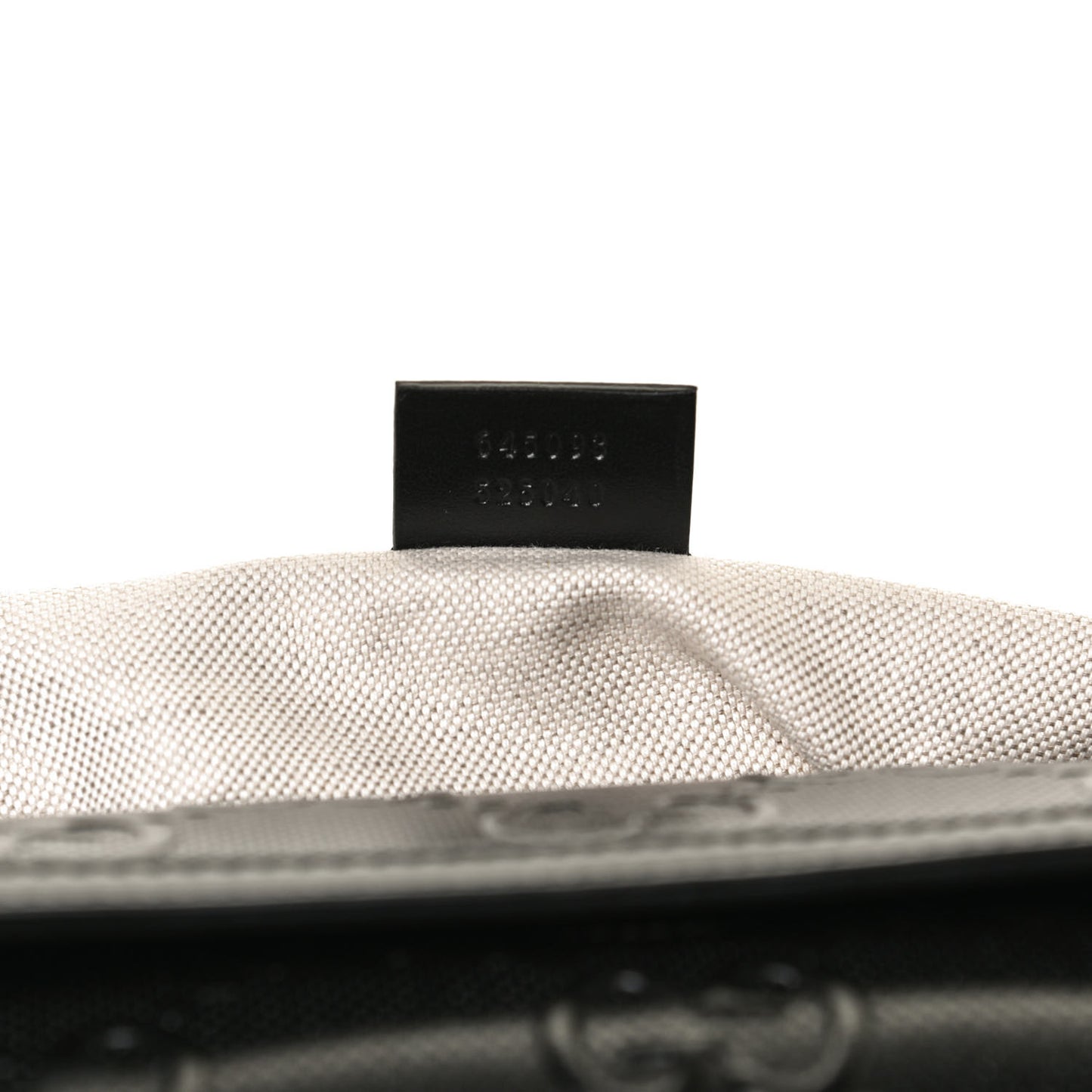 Calfskin GG Tennis Embossed Pocket Belt Bag Black