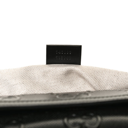 Gucci Calfskin GG Tennis Embossed Pocket Belt Bag Black 7 of 14