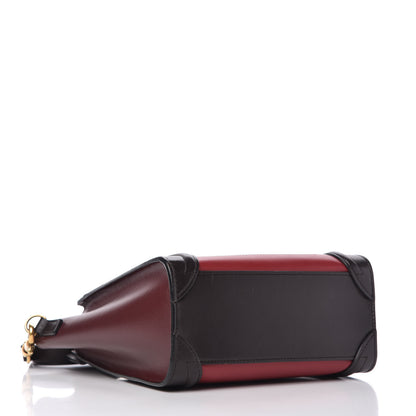 Celine Satin Calfskin Nano Tri-Color Luggage Orchid 4 of 9