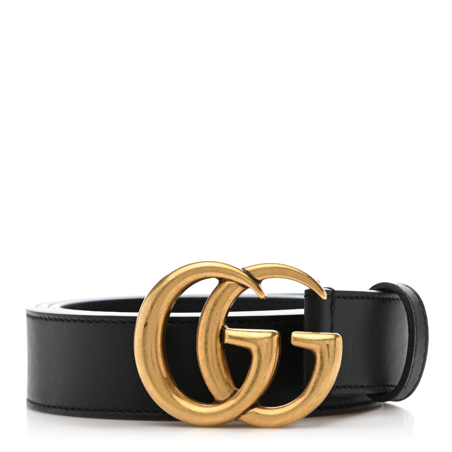 Gucci Calfskin Double G 30mm Belt 90 36 Black 1 of 6