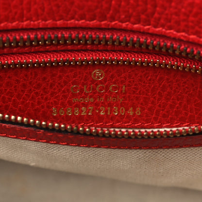 Gucci Dollar Calfskin MIni Swing Top Handle Bag Tabasco 6 of 9