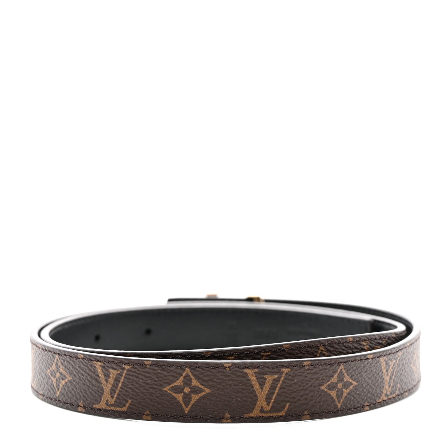 Calfskin Monogram 20mm LV Iconic Reversible Belt 75 30 Black