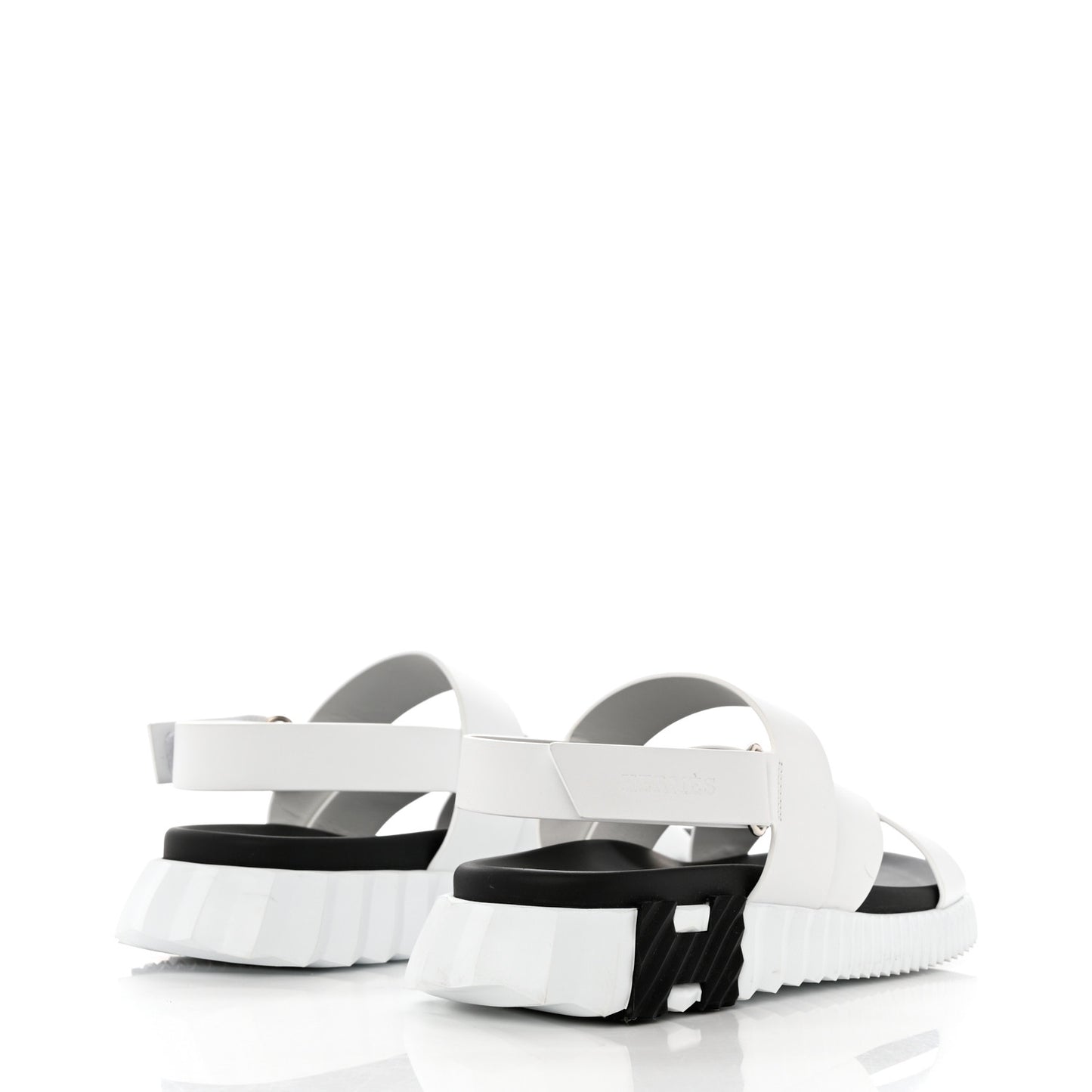 Calfskin Goatskin Mens Electric Sandals 42 White