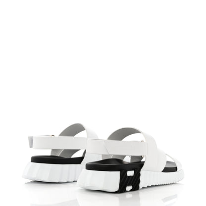 Hermes Calfskin Goatskin Mens Electric Sandals 42 White 4 of 11