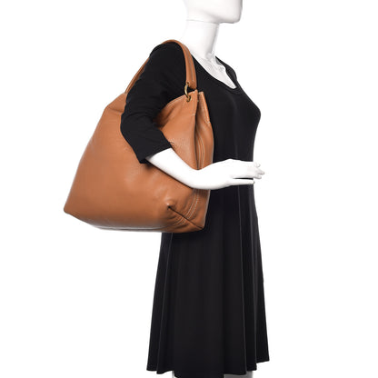 Prada Vitello Daino Logo Hobo Cuoio 2 of 16