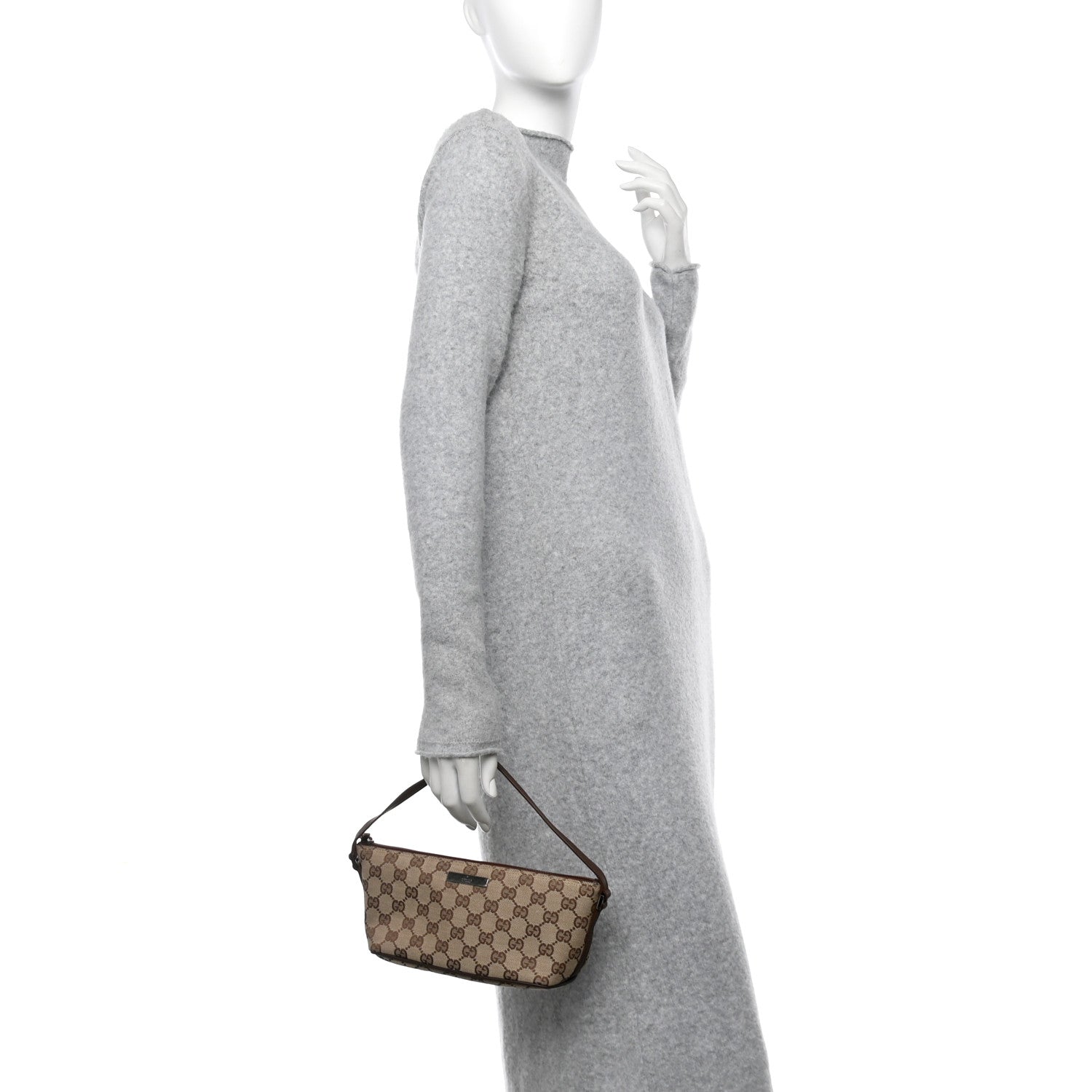 Gucci Monogram Boat Pochette Brown 2 of 12