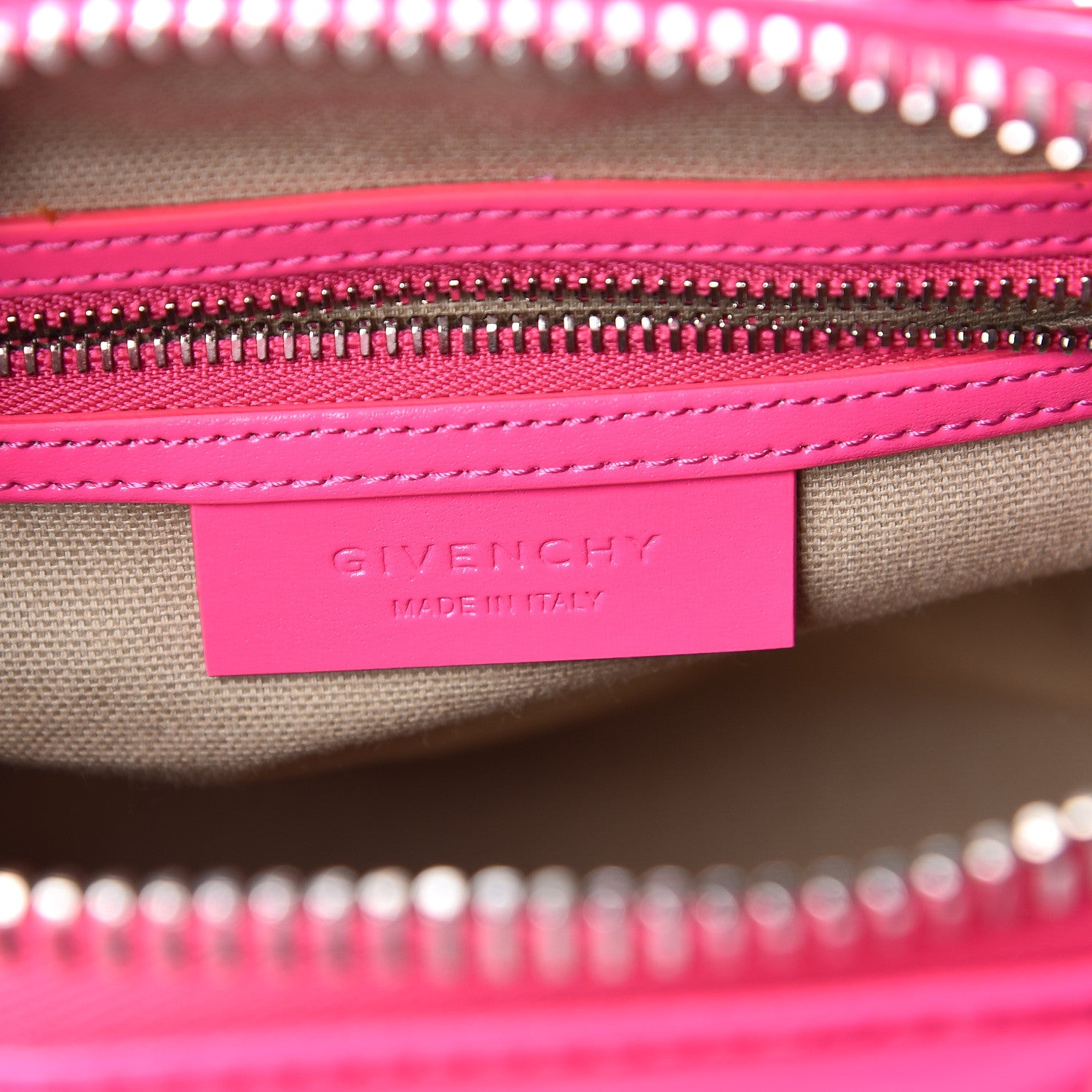Givenchy Shiny Lord Calfskin Mini Antigona Shocking Pink 6 of 10