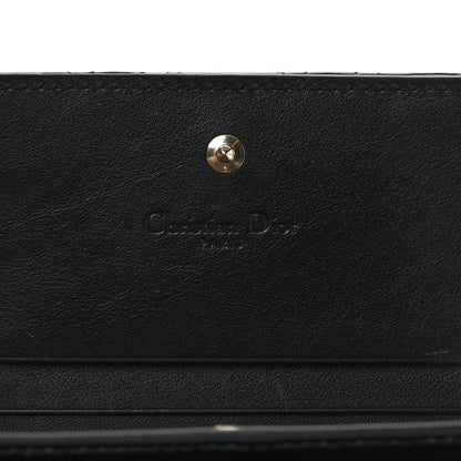 Christian Dior CHRISTIAN DIOR Patent Cannage Mini Lady Dior Wallet Black 5 of 7