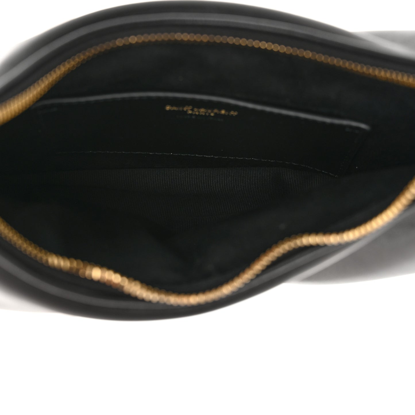 Plunged Lambskin Calypso Mini Hobo Black