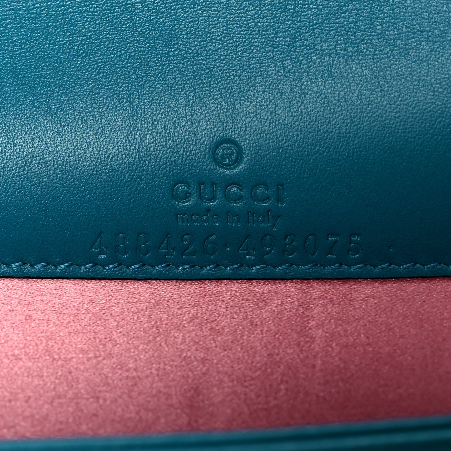 Velvet Matelasse GG Marmont Mini Bag Pavone Cyan