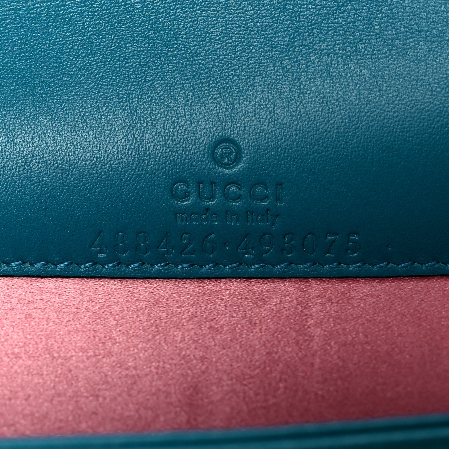 Gucci Velvet Matelasse GG Marmont Mini Bag Pavone Cyan 6 of 9