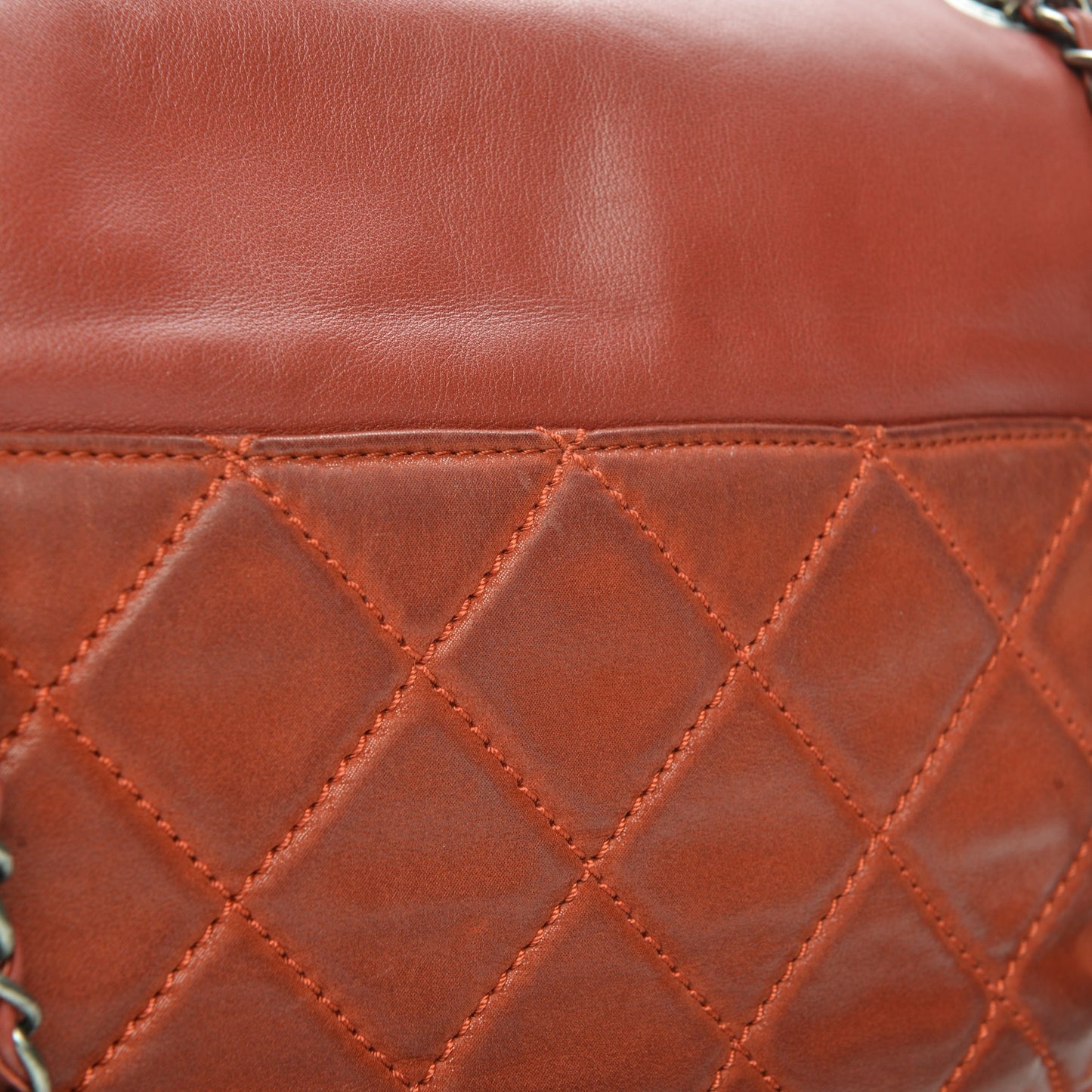 Iridescent Calfskin Medium In the Mix Flap Red