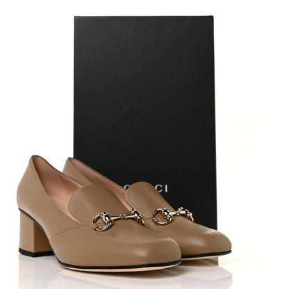 Gucci Calfskin Horsebit Loafer Pumps 39.5 Bright Camel 9 of 9