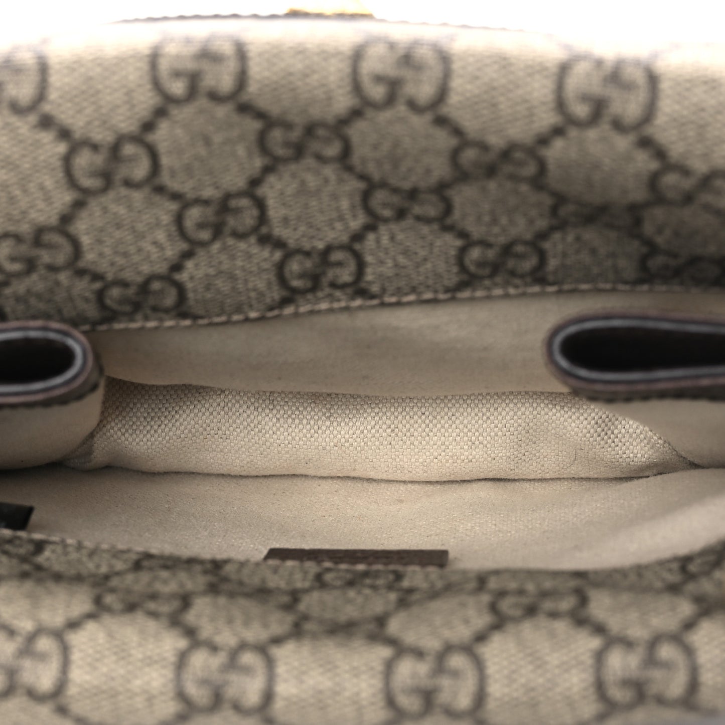 GG Supreme Monogram Web Small Neo Vintage Double Flap Messenger Bag Beige New Acero