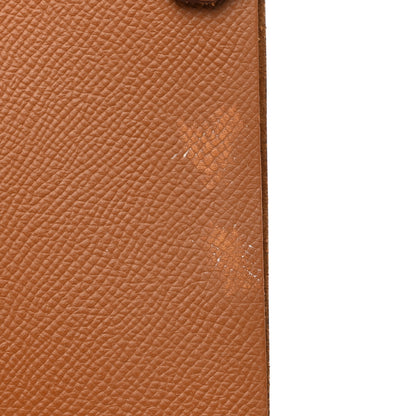 Hermes Epsom Tarmac Dot PM Passport Holder Gold Malachite 7 of 8