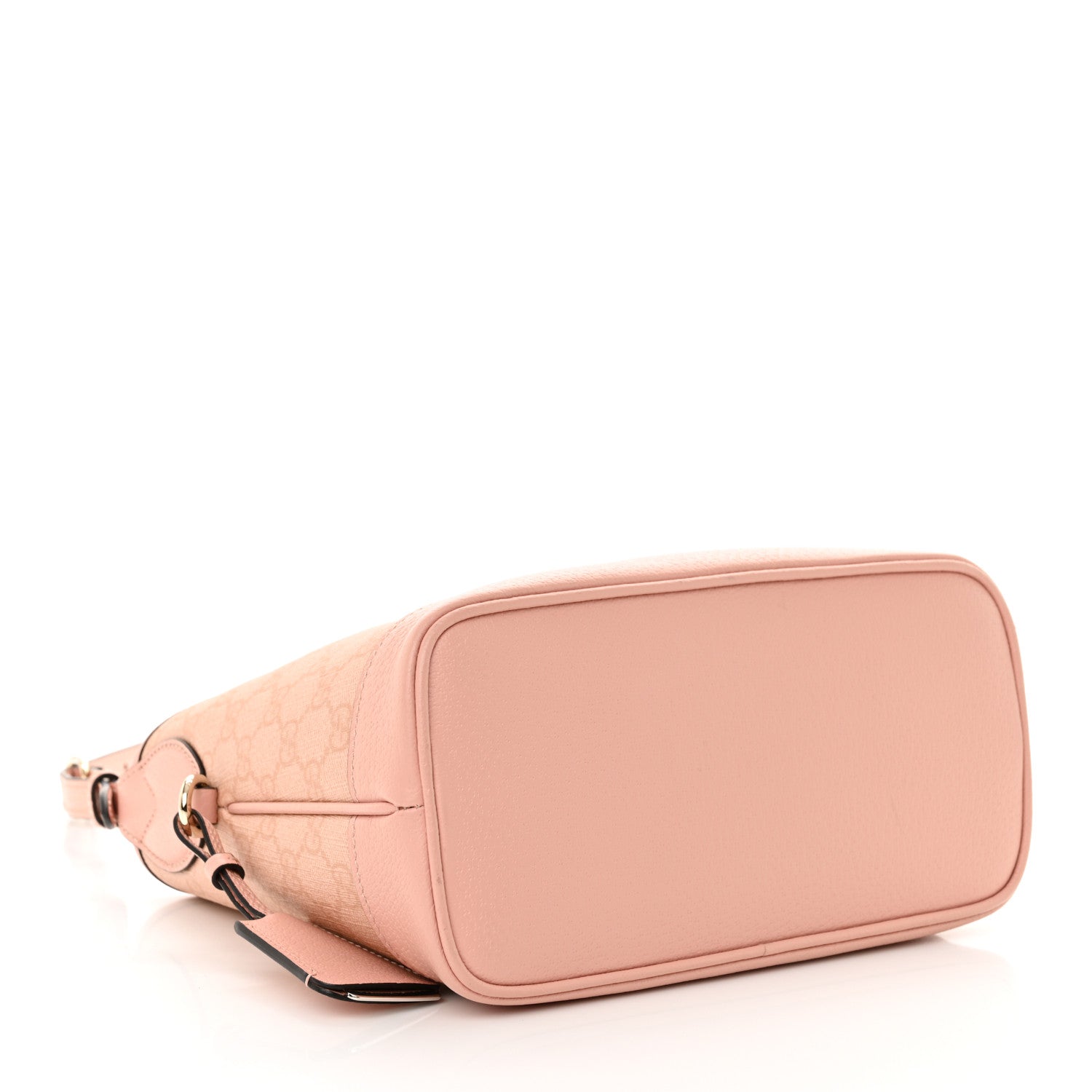 Gucci GG Supreme Monogram Textured Dollar Calfskin Web Small Ophidia Bucket Shoulder Bag Rose Pink 4 of 10