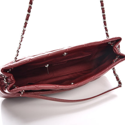 Chanel Caviar Quilted Timeless CC Soft Tote Dark Red 5 of 11