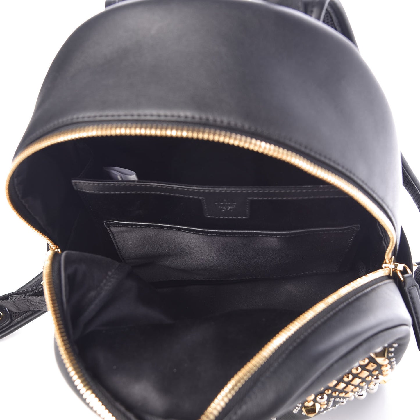 Smooth Calfskin Radial Studded Small Stark Backpack Black