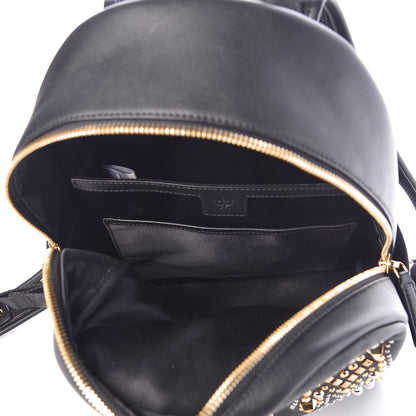 MCM Smooth Calfskin Radial Studded Small Stark Backpack Black 7 of 8