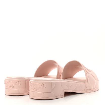 Valentino Garavani Rubber Atelier 03 Rose Edition 25/40mm Platform Slide Sandals 40 Rose Quartz 4 of 8