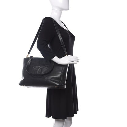 Chanel Caviar CC Tote Black 2 of 20