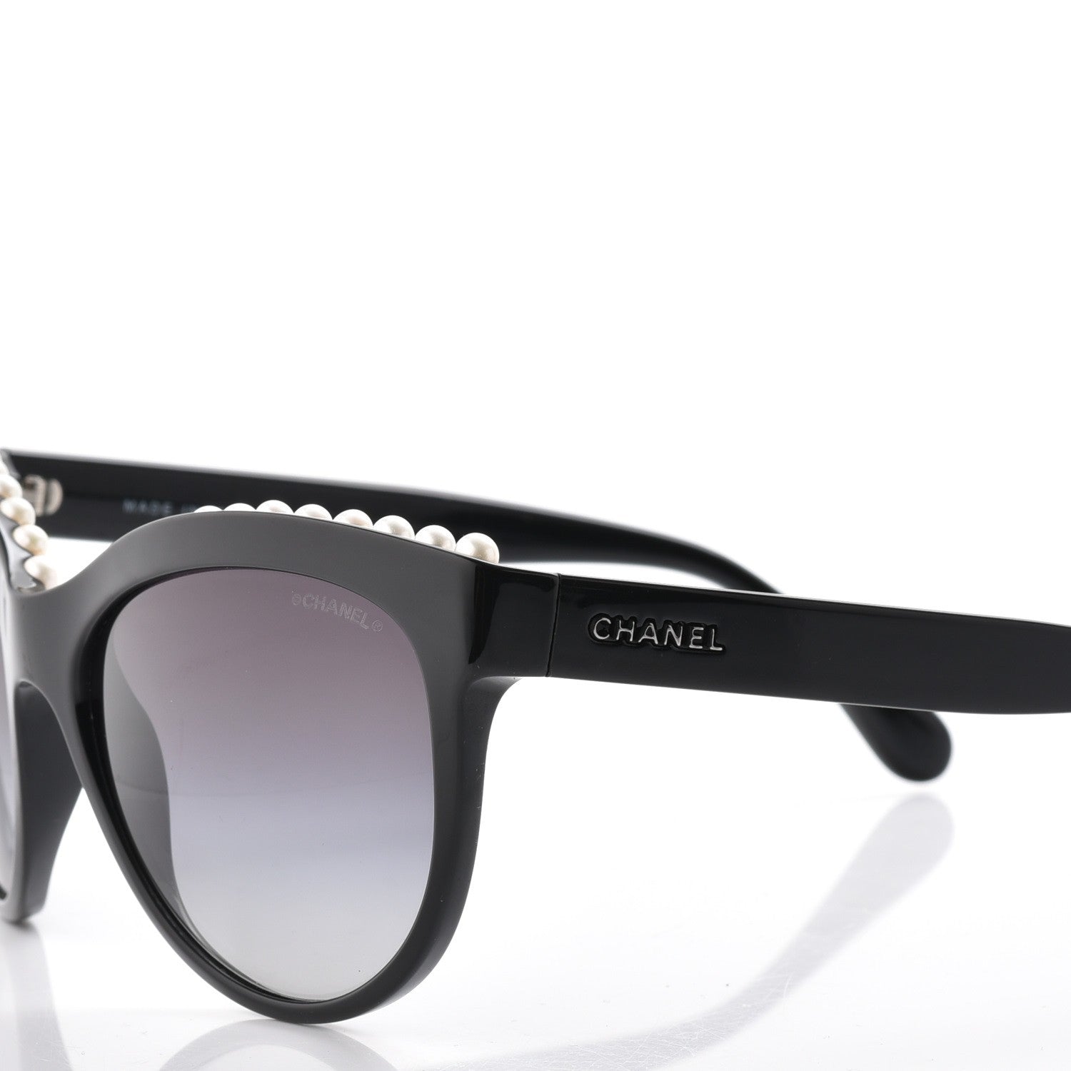 Chanel Freshwater Cultured Pearl Butterfly Sunglasses 6040-H Black 7 of 10
