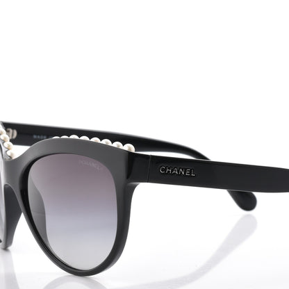 Chanel Freshwater Cultured Pearl Butterfly Sunglasses 6040-H Black 7 of 10