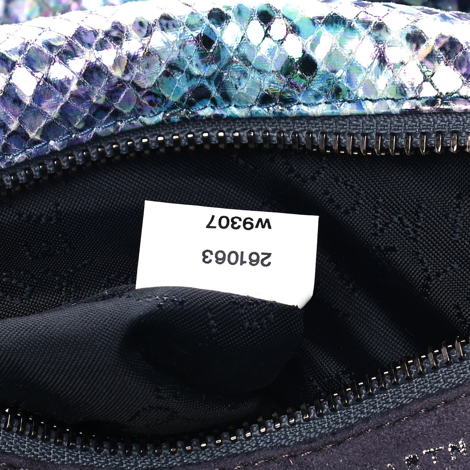 Stella McCartney Eco Python Oleographic Small Falabella Tote Navy 9 of 10