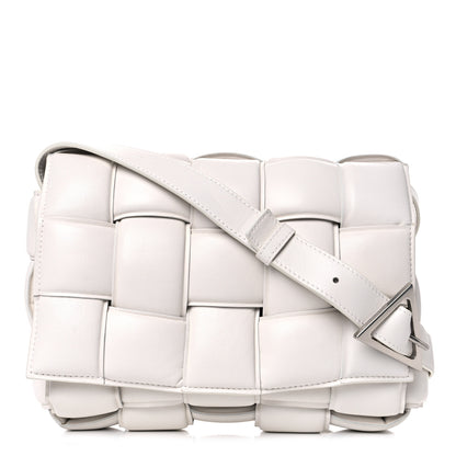 Bottega Veneta Nappa Maxi Intreccio Padded Cassette Crossbody Bag Chalk 1 of 15