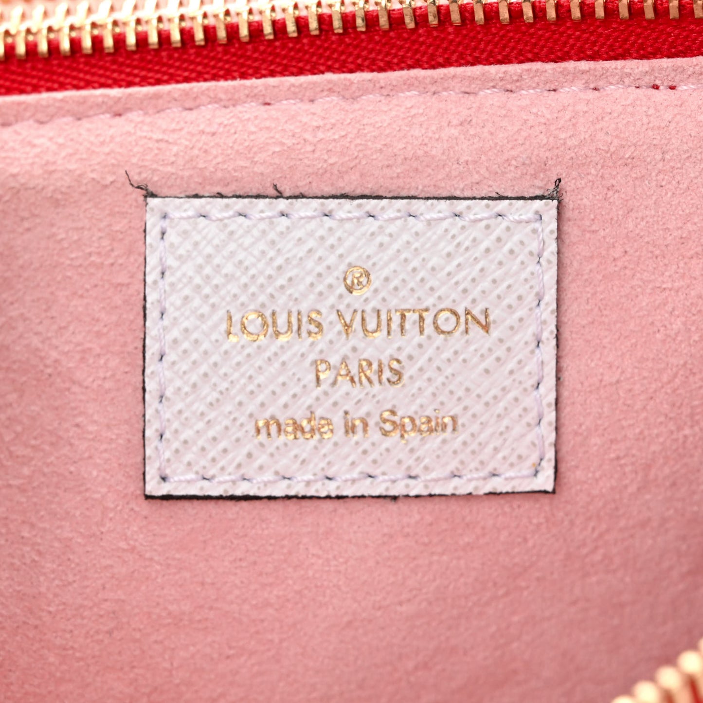 Monogram Giant Double Zip Pochette Rouge