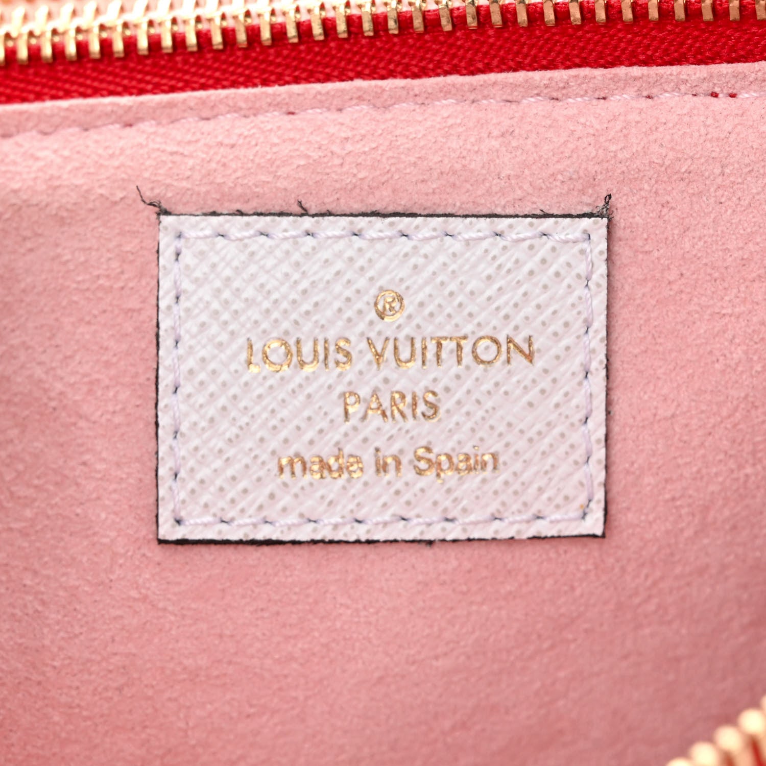 Louis Vuitton Monogram Giant Double Zip Pochette Rouge 7 of 10