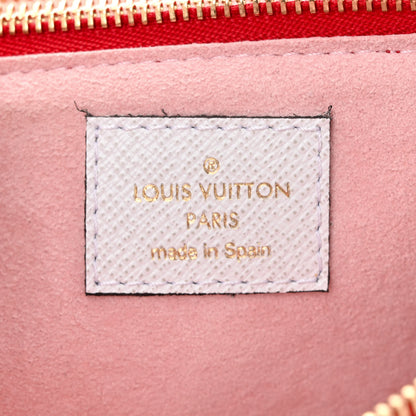 Louis Vuitton Monogram Giant Double Zip Pochette Rouge 7 of 10