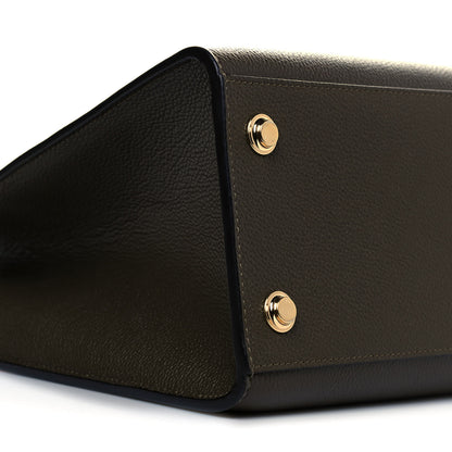 Louis Vuitton Taurillon City Steamer MM Kaki Creme Black 9 of 10