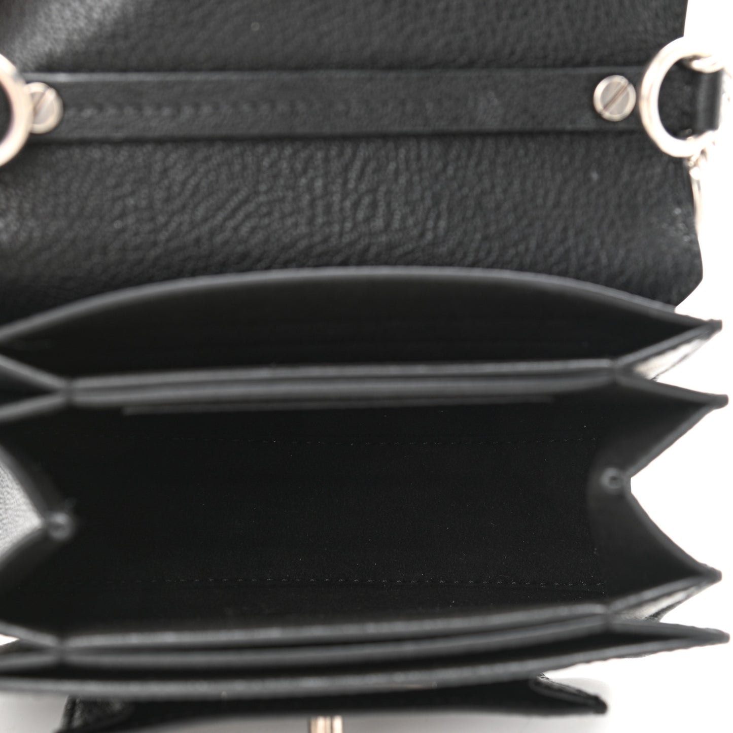 Goatskin Mini GV3 Shoulder Bag Black