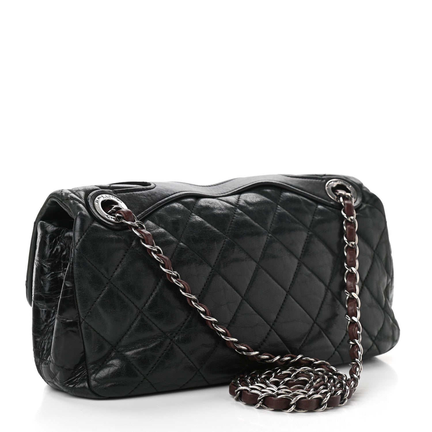 Chanel Iridescent Calfskin Medium In The Mix Flap Black 2 of 11