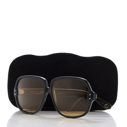 Gucci Acetate Sunglasses GG0778S Black Yellow 9 of 9