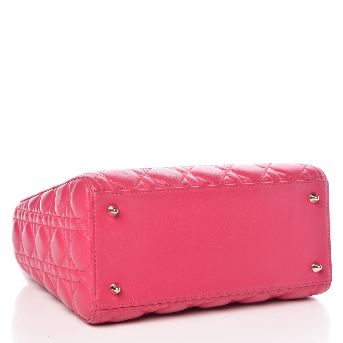 Lambskin Cannage Medium Lady Dior Pink
