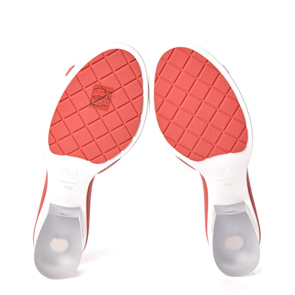 Chanel Lambskin PVC Mule 40 Transparent Red 5 of 8