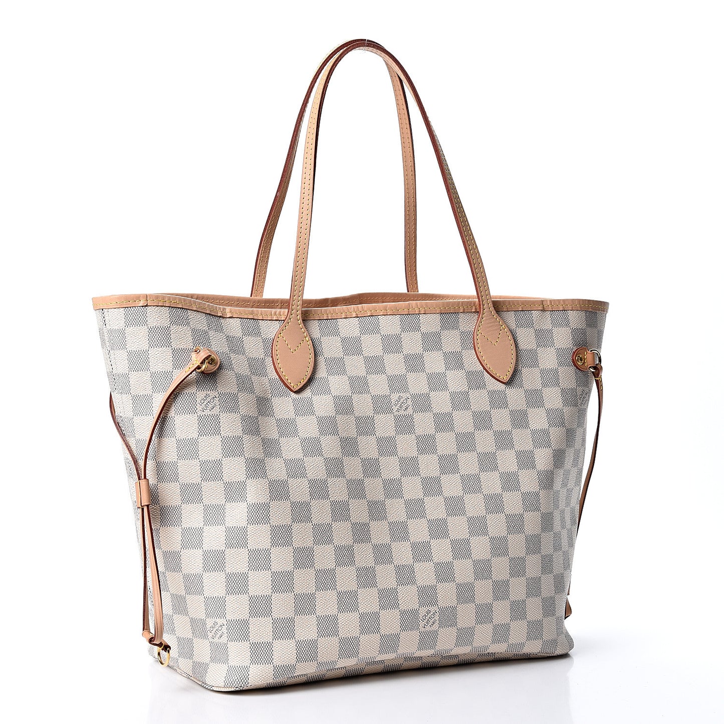 Damier Azur Neo Neverfull MM Rose Ballerine
