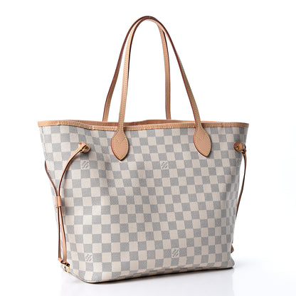 Louis Vuitton Damier Azur Neo Neverfull MM Rose Ballerine 2 of 8