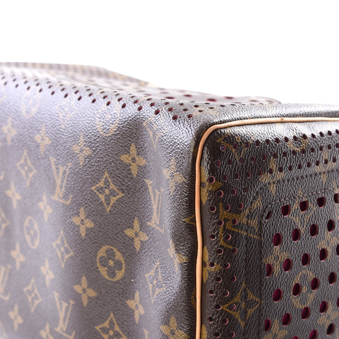 Monogram Perforated Speedy 30 Fuchsia
