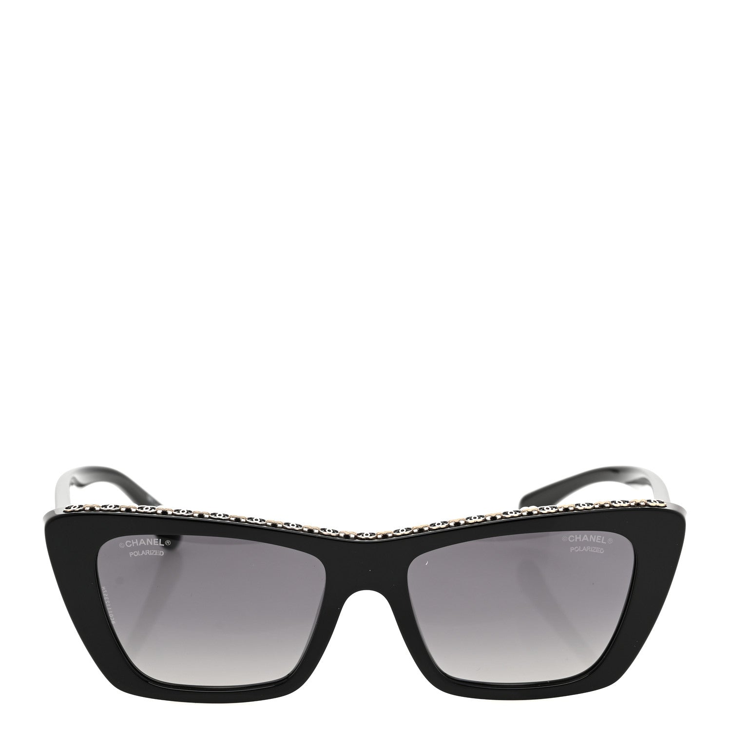 Chanel Acetate Butterfly Sunglasses 5540 Black 2 of 8