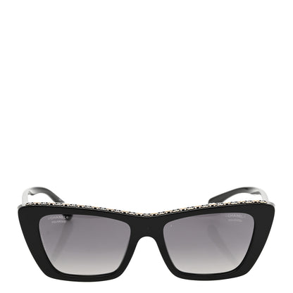Chanel Acetate Butterfly Sunglasses 5540 Black 2 of 8