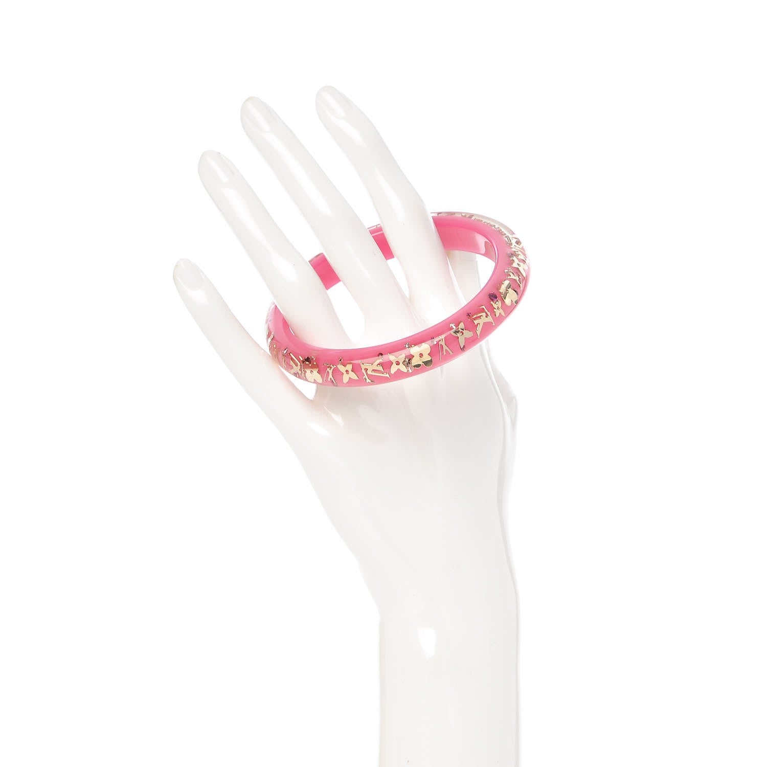 Louis Vuitton Resin Swarovski Medium Inclusion Bracelet PM Framboise 2 of 4