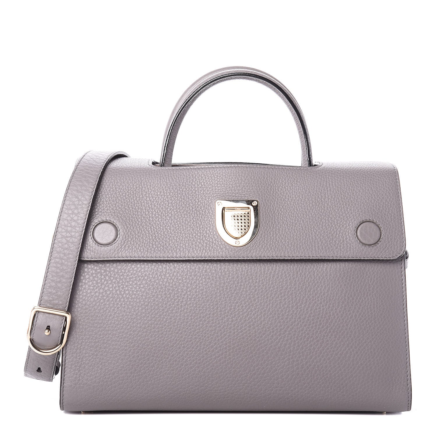 Christian Dior Bullcalf Medium Diorever Flap Meteorite Grey 1 of 10